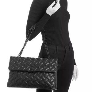 Kurt Geiger - Kensington XXL Leather Shoulder Bag Black